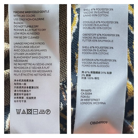 Like New Anthropologie Striped Zebra Peplum Tank 🦓 M - Picture 8 of 10